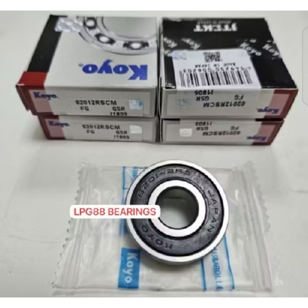 BEARING 6201 2RS KOYO BEARING 6201 2RS TUTUP KARET