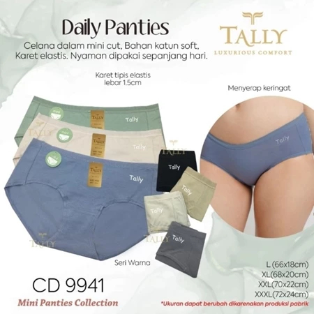 CD Tally Luxurious Comfort 9941 I Cd Wanita Mini Katun Ukuran XL-XXL