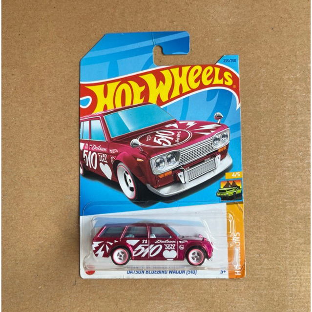 Hot Wheels Datsun Bluebird Wagon 510 Super Treasure Hunt STH THS Free Protektor