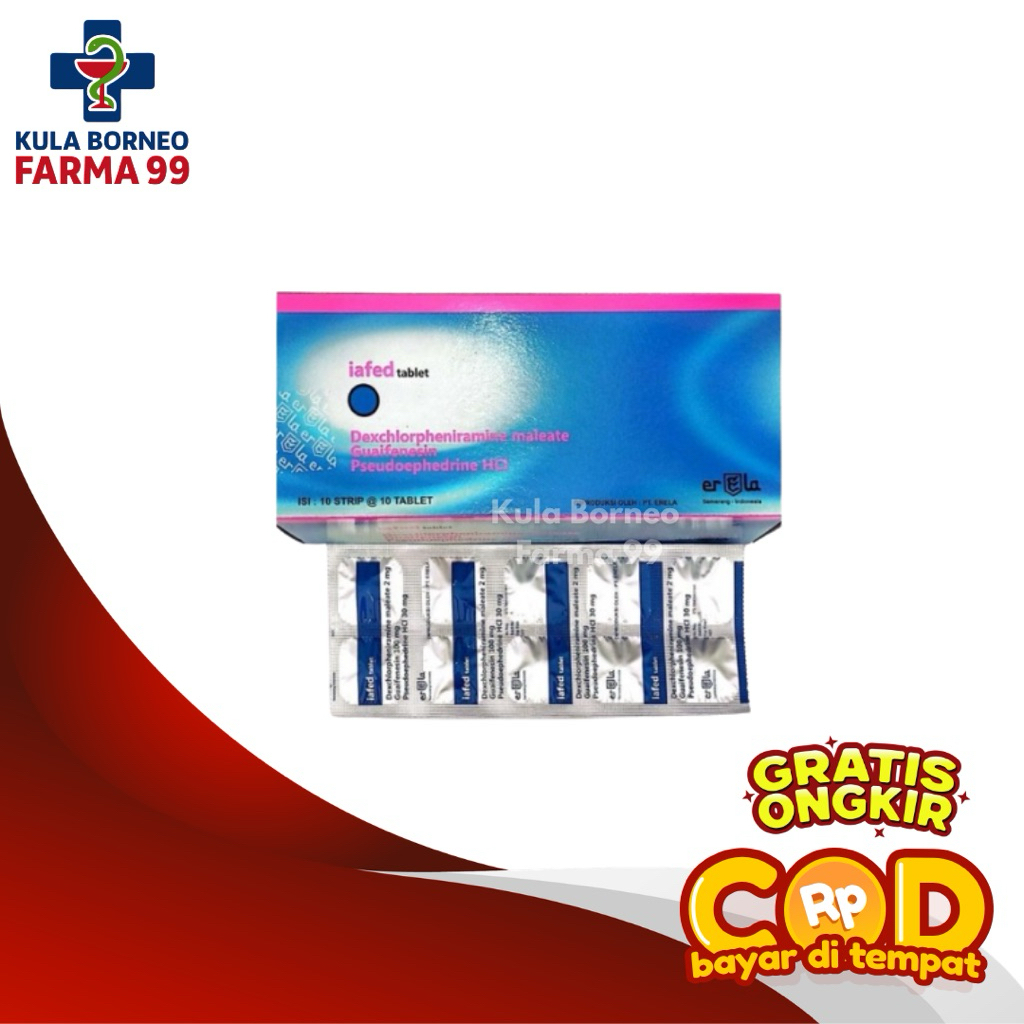 IAFED 10 TABLET - OBAT BATUK & PILEK