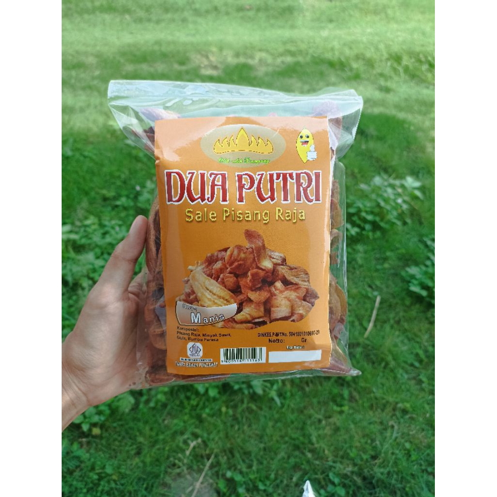 sale pisang raja DUA PUTRI oleh oleh lampung | keripik sale pisang raja | sale pisang renyah manis