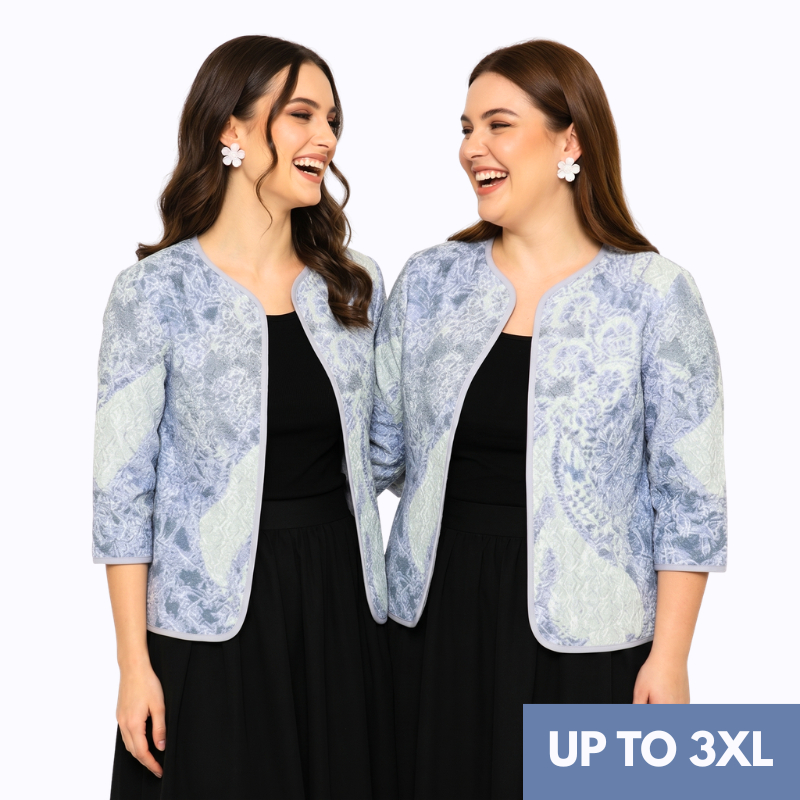 Blazer Batik Wanita - Atasan Batik - Bhatara Batik Amare - Outer Batik Modern Lengan Panjang
