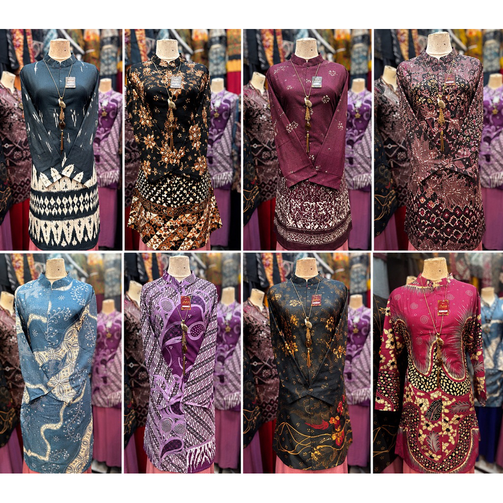 Baju Batik Tunik Wanita Kekinian Kerah Shanghai Busui Friendly - Panjang, Dewasa, Atasan, Katun, Sha
