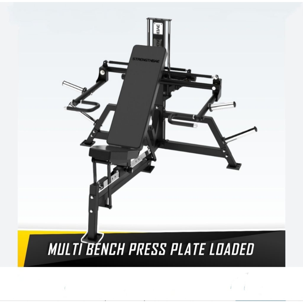 Multi Bench Press Machine Plate Loaded Life sports