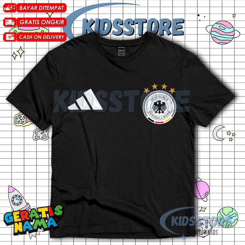 (BISA COD) Kaos Anak FIFA WORLD CUP 2026 Viral KEREN VIRAL - Baju Anak Motif GERMANY JERMAN Lucu Ker