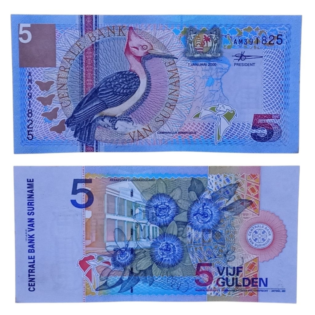 Uang Suriname 5 Gulden Tahun 2000, UNC