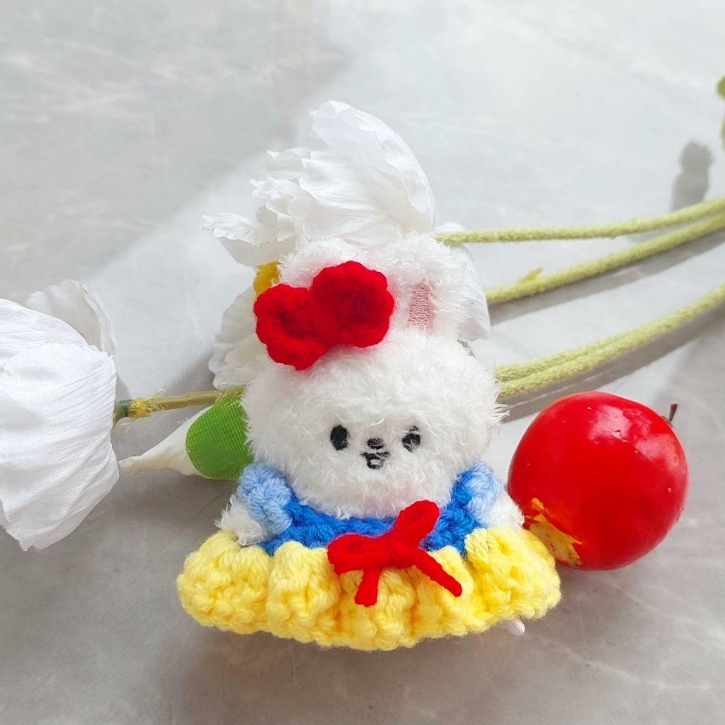 Snow White Skzoo Micro Crochet Clothes Baju Doll Skzoo Micro Straykids