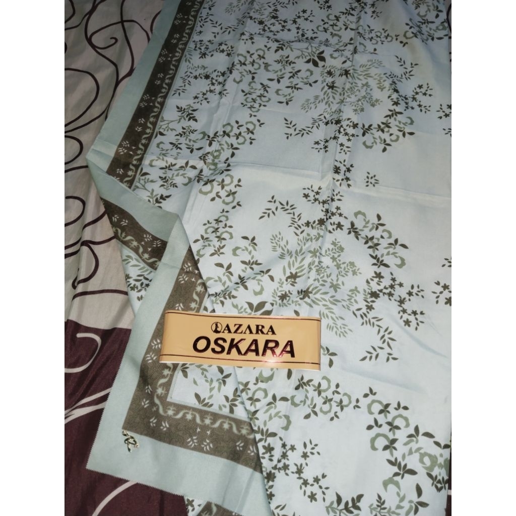 hijab ori motif azara warna hijau