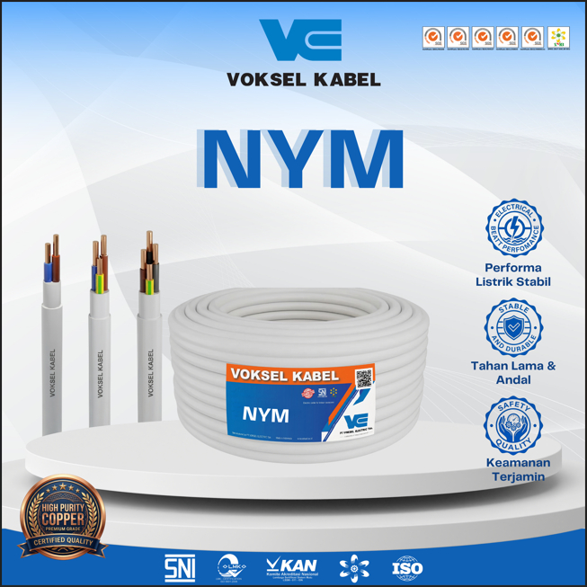 KABEL VOKSEL NYM 3 X 2.5 MM 50 M