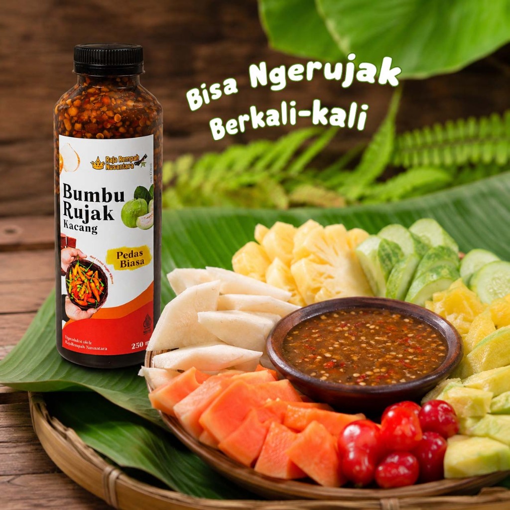 Bumbu Rujak Kacang Rujak Buah Nanas Jambu Kristal Mangga Rujak cocol - RajaRempah