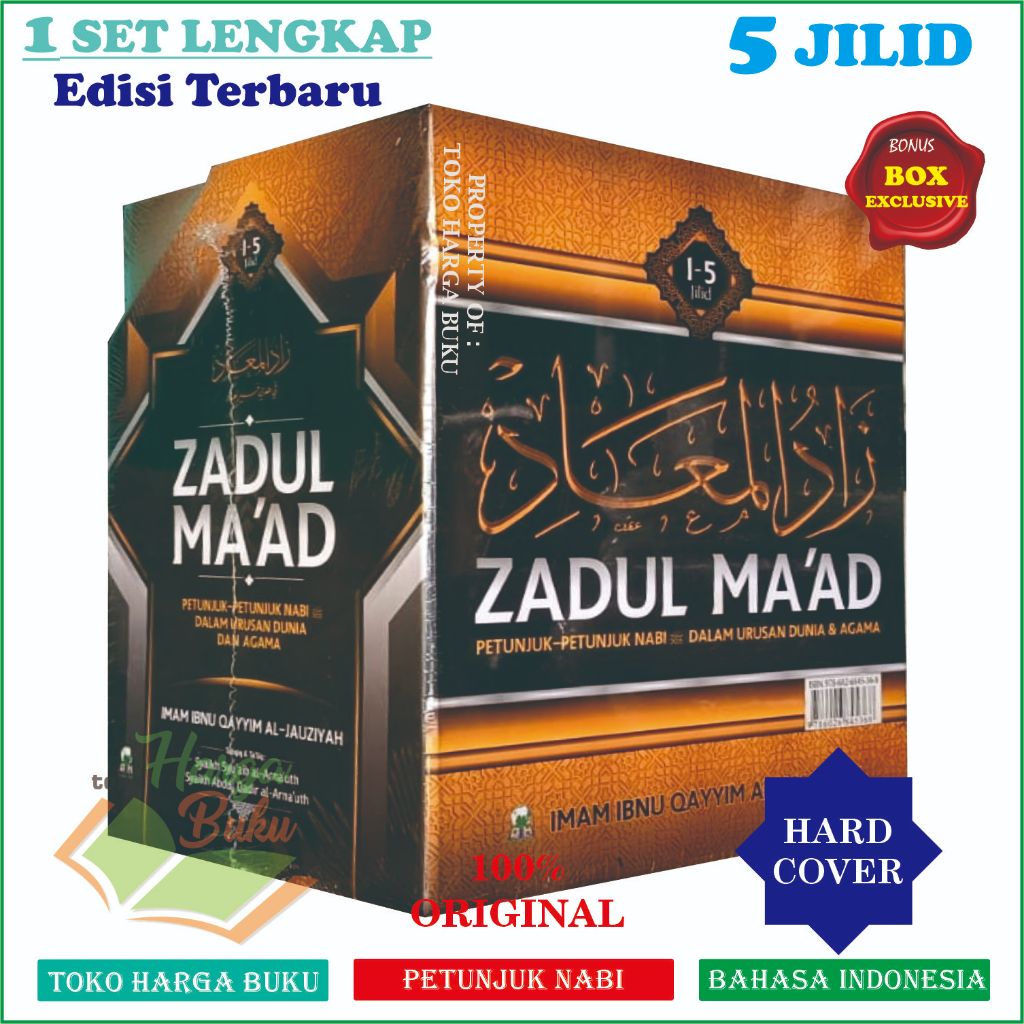 Foto PERJILID Zadul Ma’ad SET 5 JILID Lengkap Petunjuk Nabi Dalam Urusan Dunia dan Agama Karya Ibnu Qayyim Al-Jauziyah Kitab Zaadul Maad DH - Darul Haq