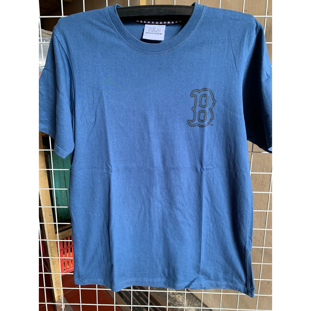 Kaos MLB Boston Red Sox Biru Vintage Good Condition