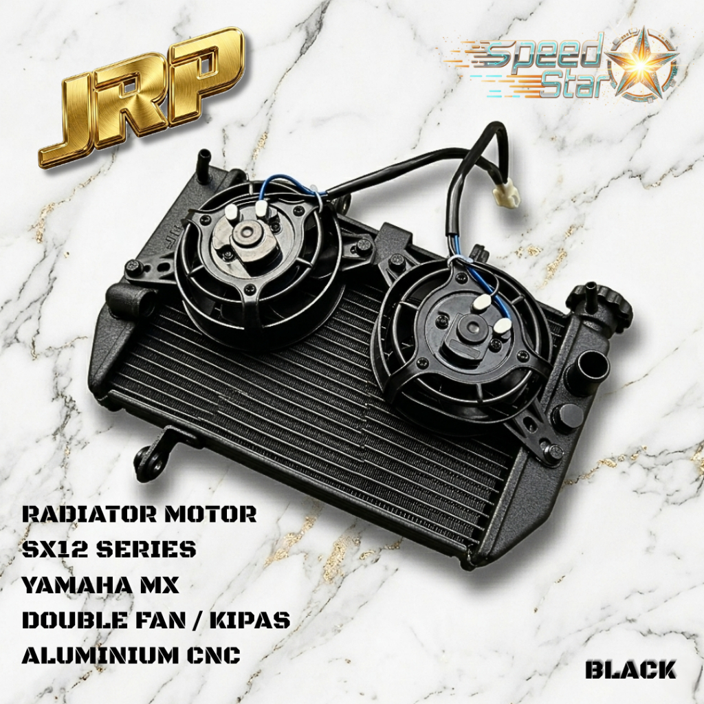 Radiator MX King Double Kipas JRP SX12 PnP MX King New Vixion GSX R150 Jupiter MX New