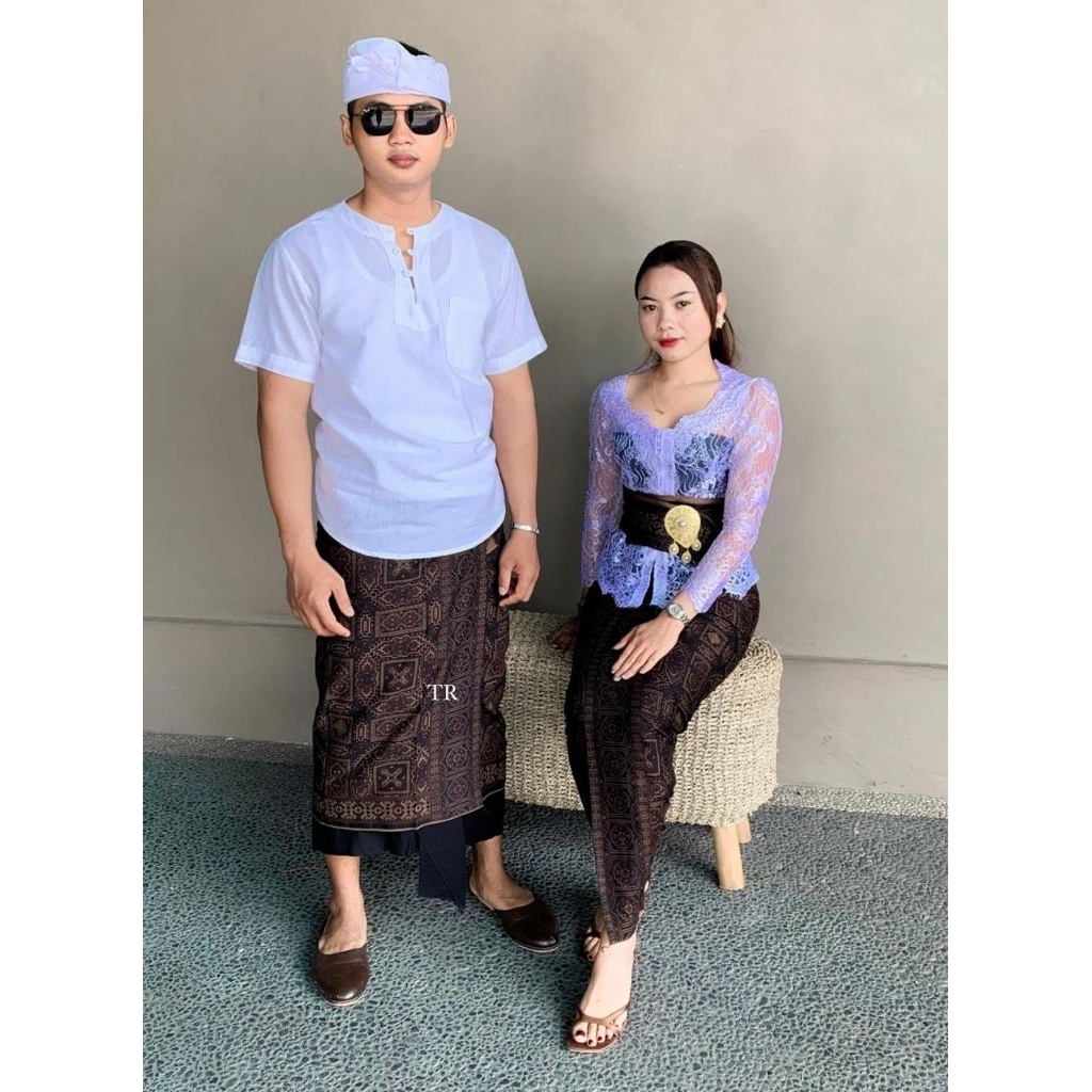 Set Couple batik kamen + selendang, saput
