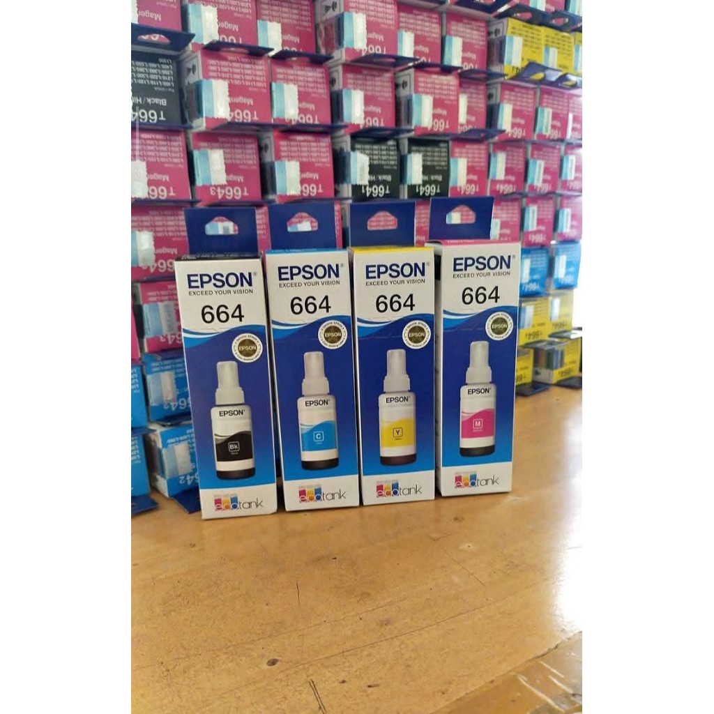 1 Set Tinta Epson 664 For Printer L100 L120 L210 L310 L360