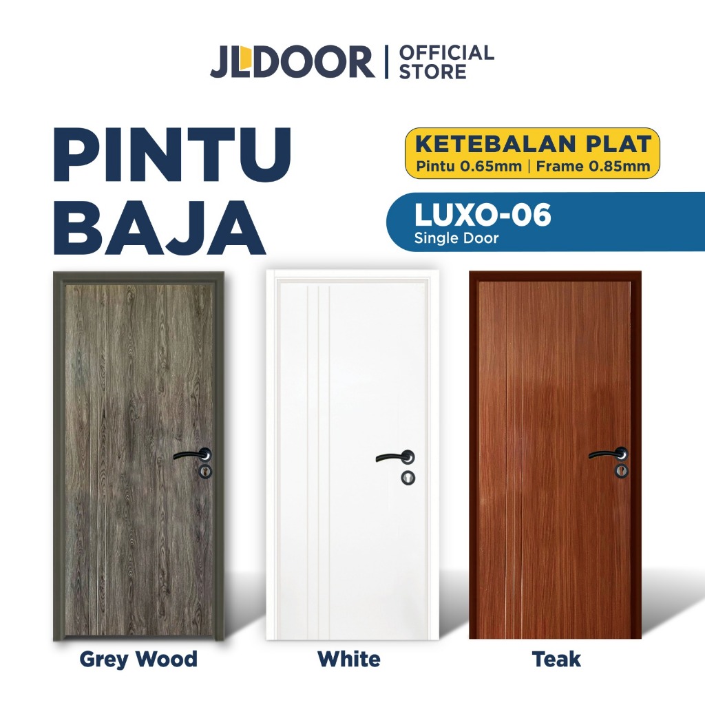 JLDOOR Pintu Baja Ringan Minimalis LUXO 06 Series