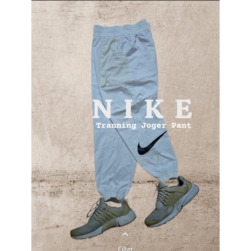 Nike Training jogger pants keren bahan adem warna fresh second preloved