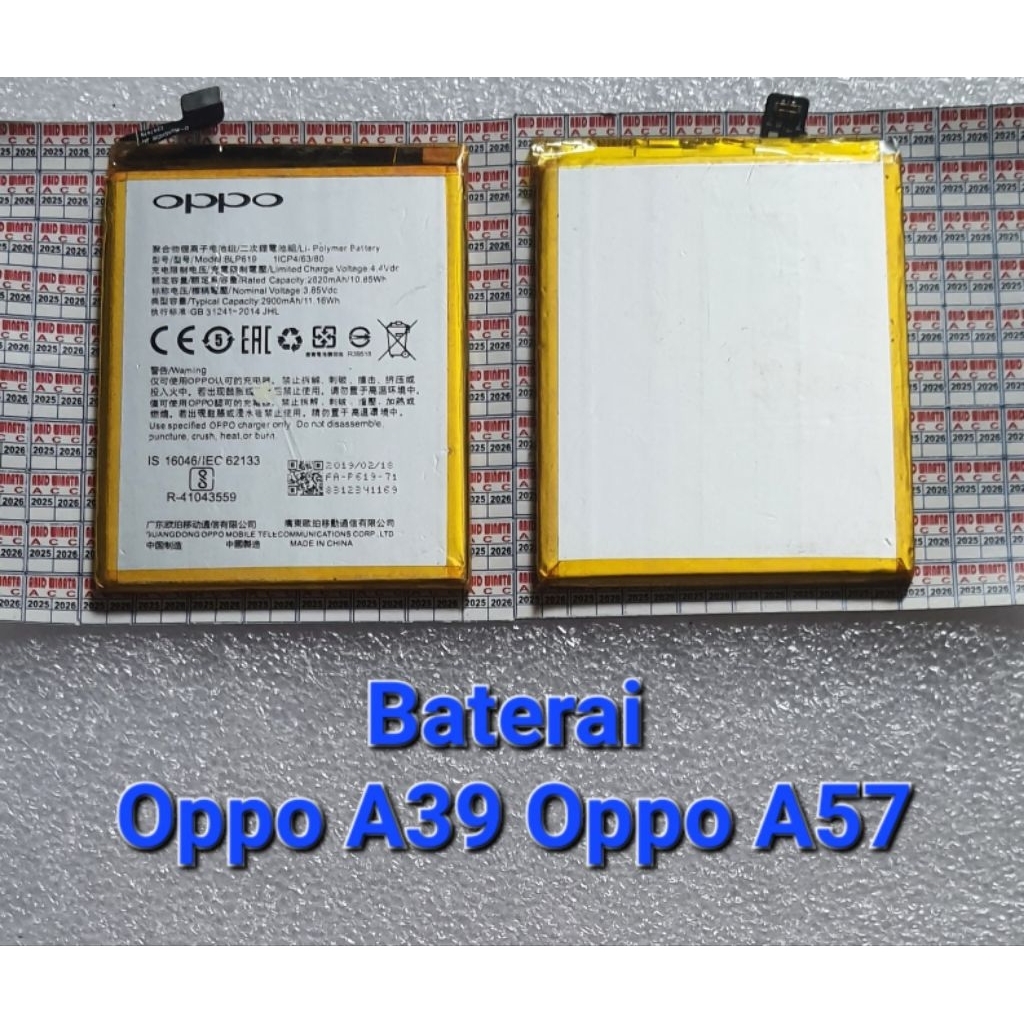 Baterai OPPO A39 OPPO A57 BLP 619 Original