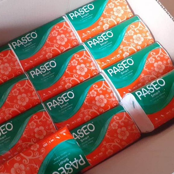 1 pcs TISSUE PASEO SMART 250 sheets 2 ply, facial tisu wajah, lembut dan higienis. Grosir cod