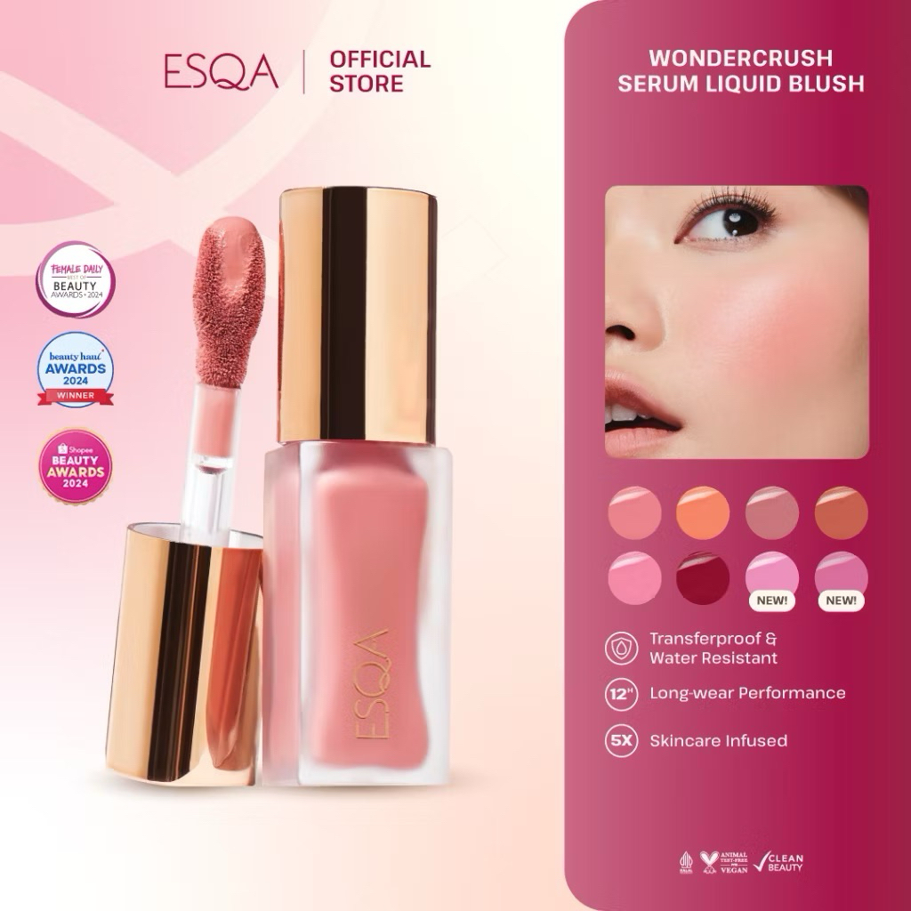 (READY‼️) ESQA Wonder Crush Serum Liquid Blush On Original BPOM