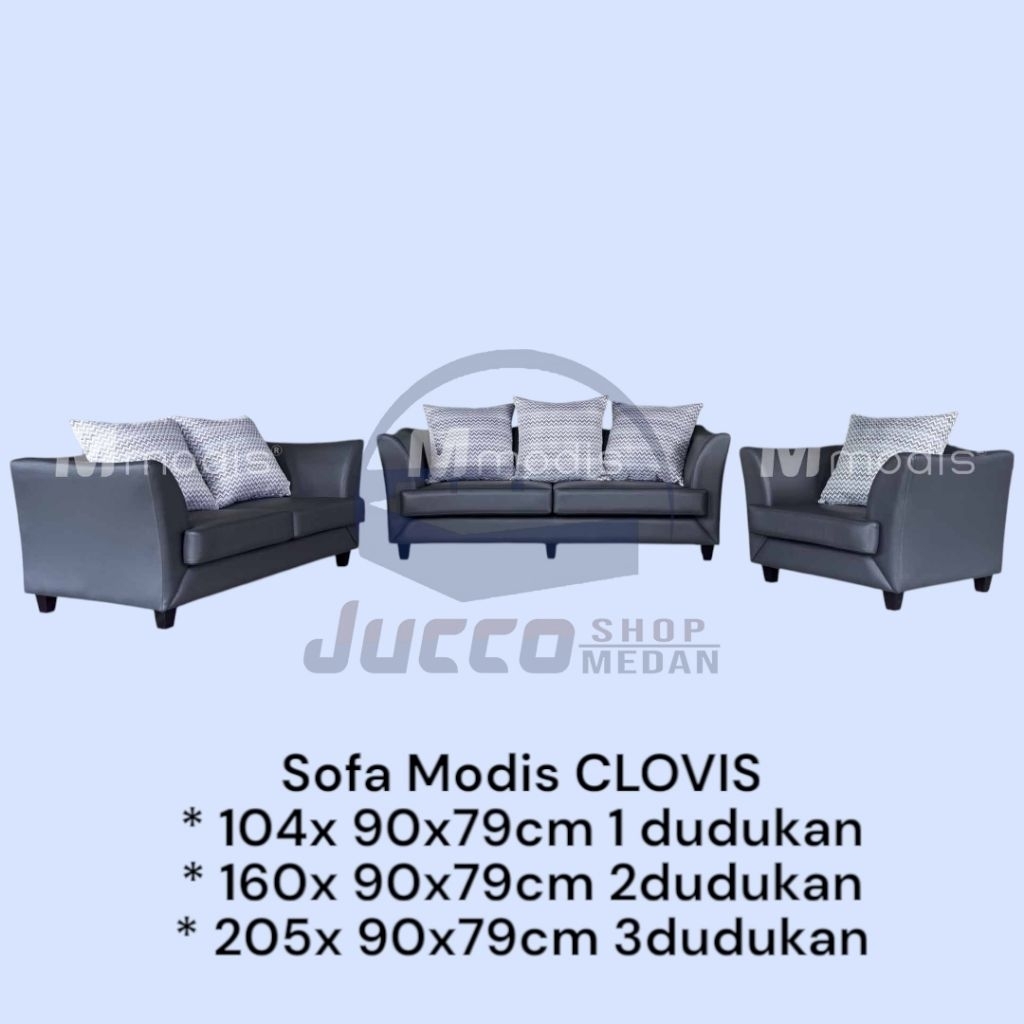 [ Golden Furniture ] Sofa Modis Clovis 321 - Sofa Tamu Clovis - Sofa Santai Minimalus - Sofa keluarg
