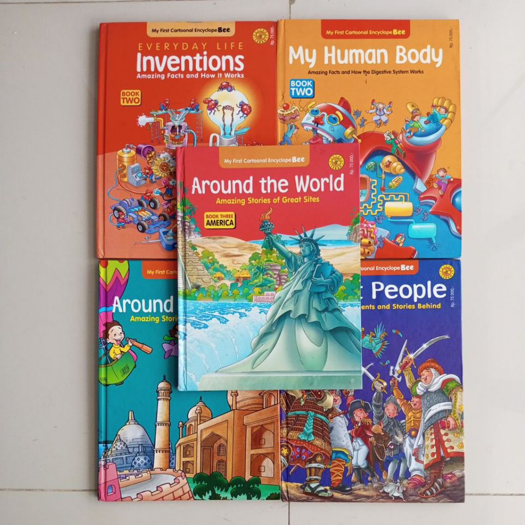 BUKU MY FIRST CARTOONAL ENCYCLOPE BEE GREAT PEOPLE AROUND THE WORLD EVERYDAY LIFE INVENTIONS MY HUMA