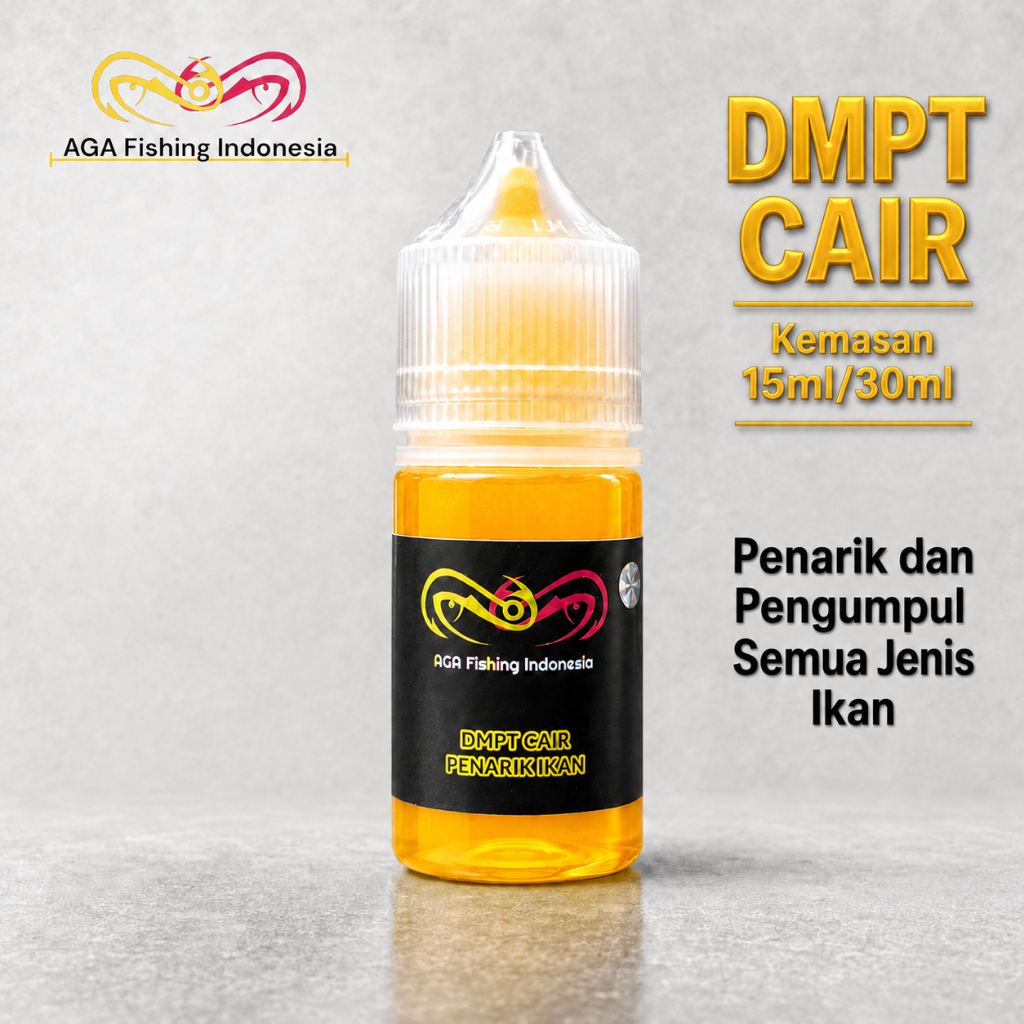 AGA Fishing DMPT CAIR Campuran Umpan Pancing Pengumpul dan Penarik Semua Jenis Ikan Essen Kemasan Ba