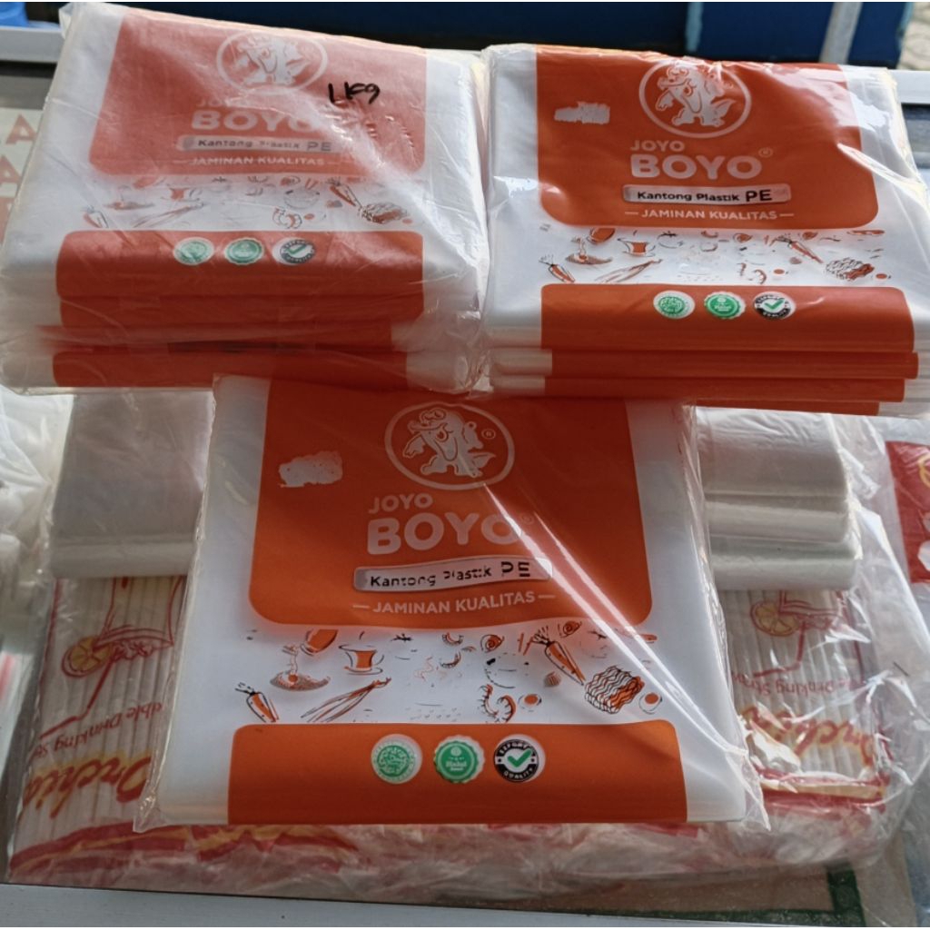 Kantong Plastik Es Joyo Boyo ukuran 14x27 ( 1 kg)