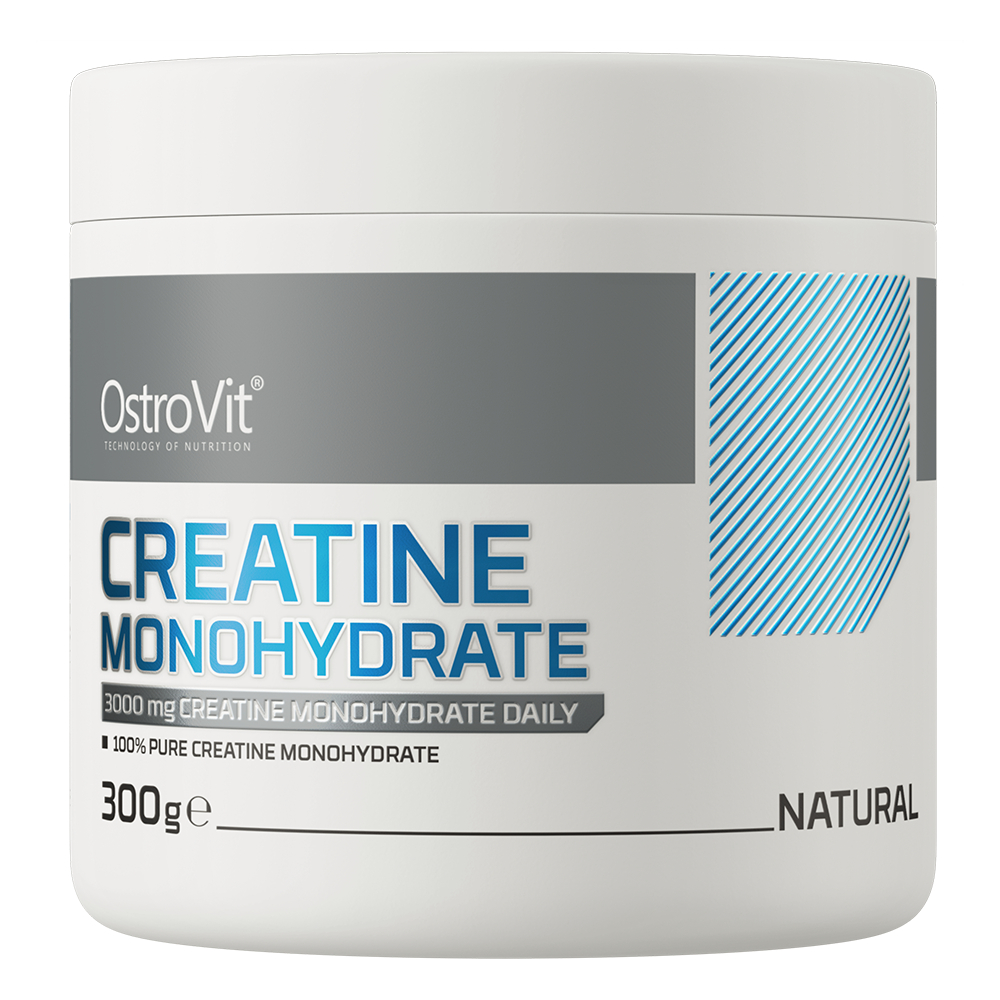 OstroVit Creatine Monohydrate 3000mg Natural Powder 300g Bubuk Serbuk Suplemen Vitamin Otot Jantung 