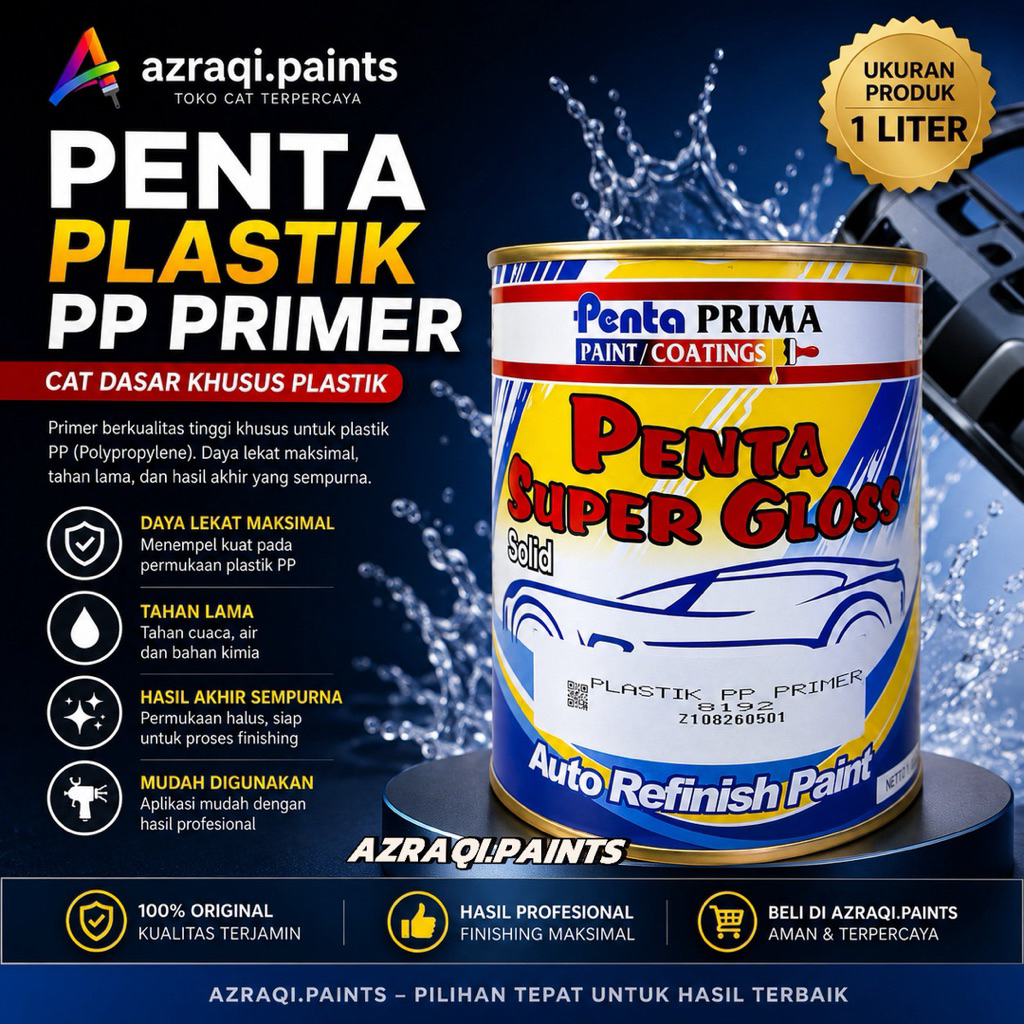 PP PRIMER PP PLASTIK PRIMER - 8192 ( 1 LITER ) CAT DASAR KHUSUS PLASTIK
