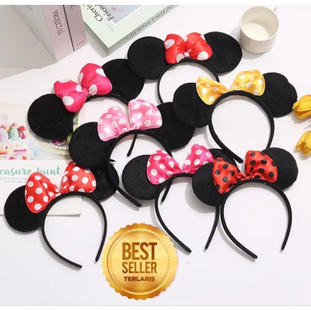 bando mickey mouse anak/bando anak/bando mickey/bando disneyland mickeymouse/bando anak glitter mick