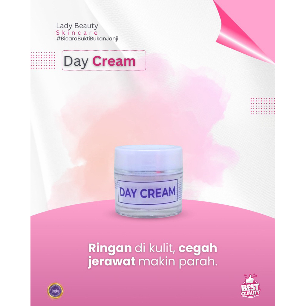 ecer lady day cream - cream siang 20gr lady skincare