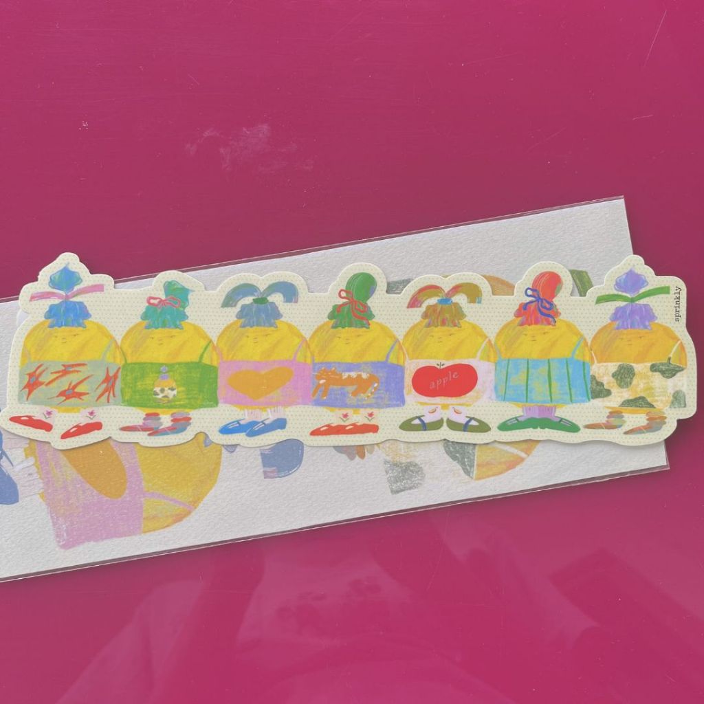 Sprinkly Lemon Long Sticker