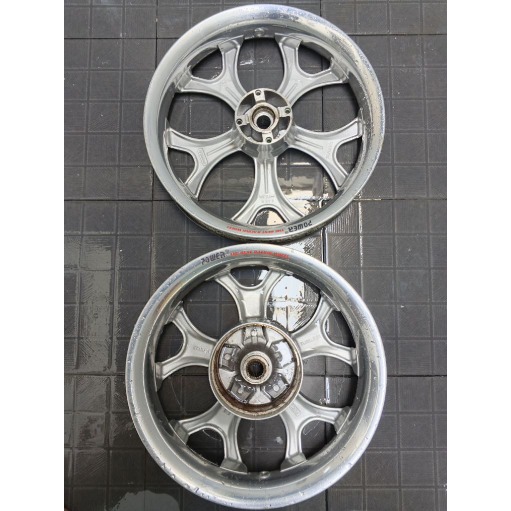 velg Power melenium kondisi bekas layak pake beat/Vario 110/scopy Ring 14/Genio Ring14 /spacy Ring14