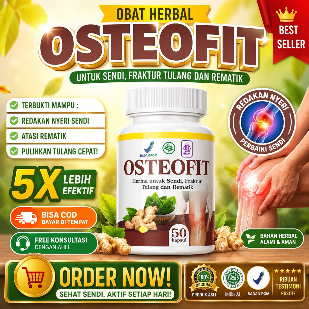 OSTEOFIT - Nyeri Sendi Lutut Kaki dan Pegal Linu Fraktur Tulang Rematik Glukosamin Osteoporosis Rada
