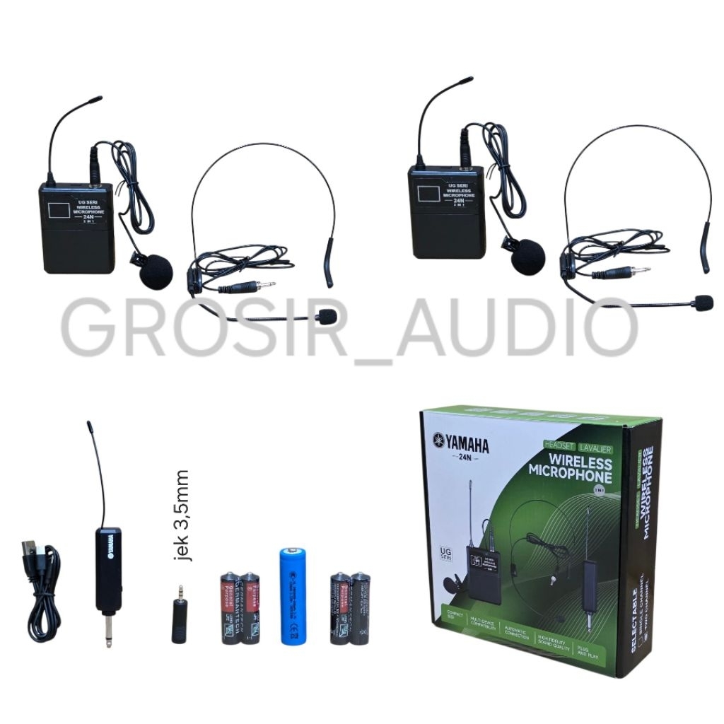 YAMAHA MIC WIRELESS UG24N 1MIC DAN 2MIC ,MIKROFON YAMAHA UG-24N  ,MIC JEPIT WIRELESS YAMAHA ,MIC BAN