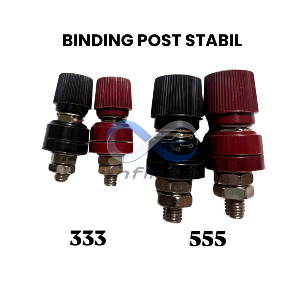 Binding Post / Building Post Stabil 333 6mm / 555 8mm Merah Hitam