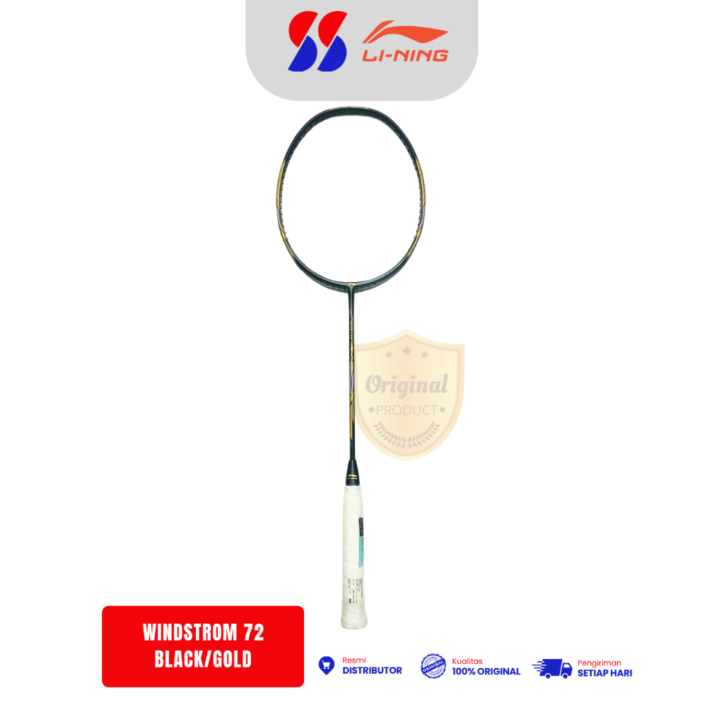 Raket Badminton Lining Windstrom 72 Original (Free Tas Serut)