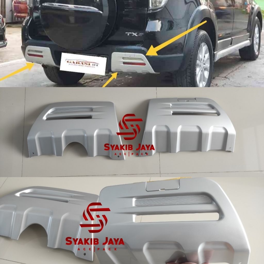 Body kit Bumper belakang Ornament Daihatsu Terios TX 2012 2014 Original