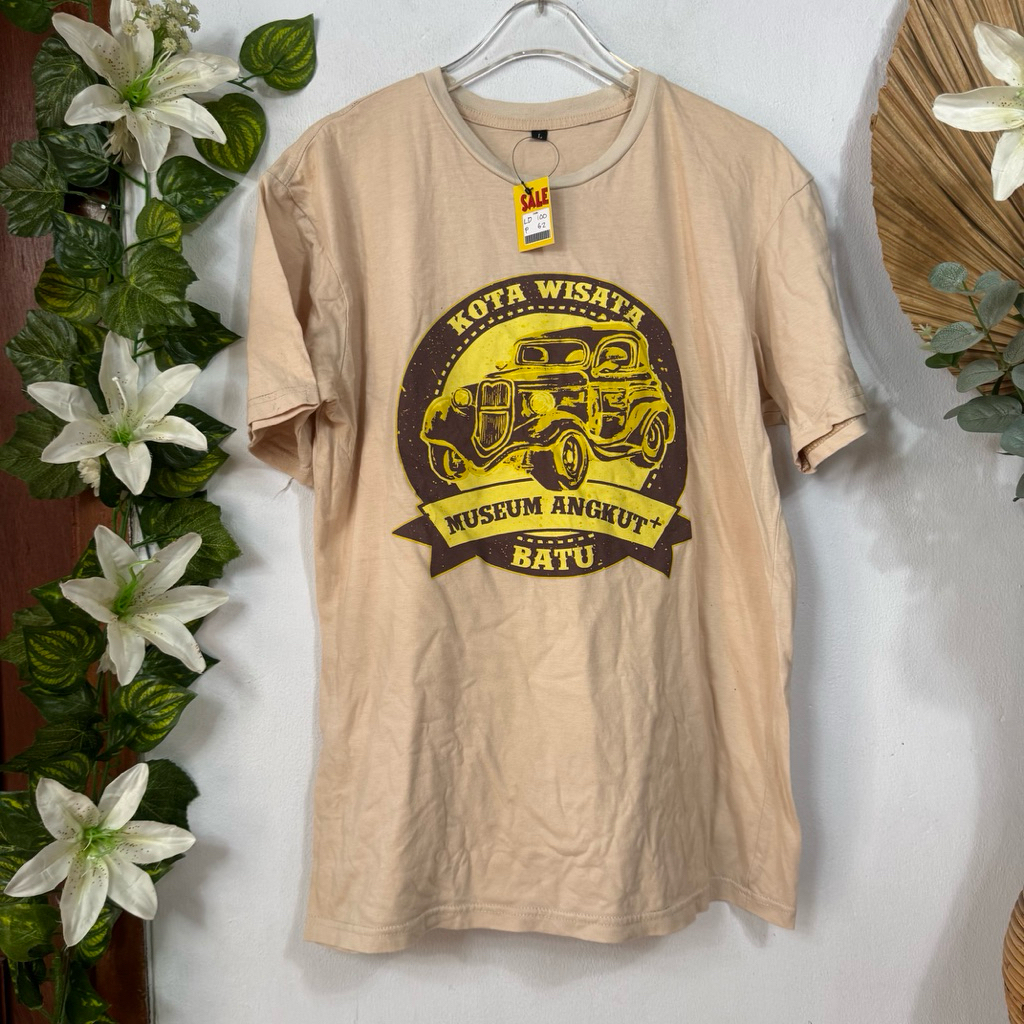 Kaos Cream Pria kota batu Malang