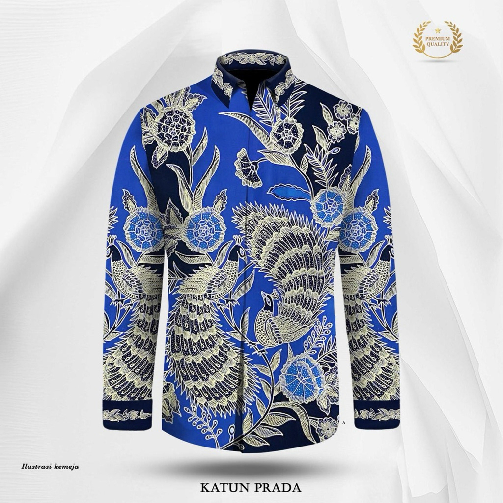 BAHAN BATIK TULIS ASLI KATUN PRADA TINTA EMAS-X9F7T44