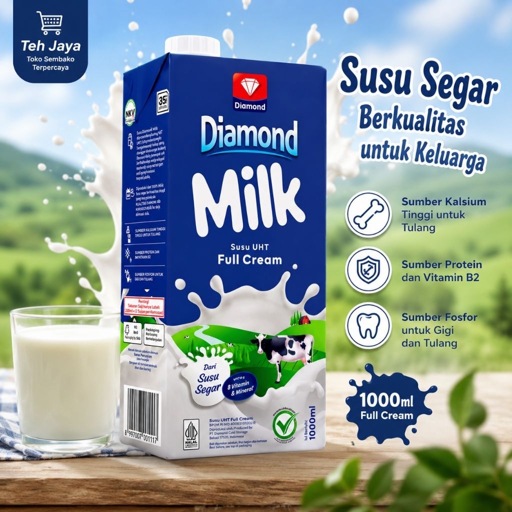 Susu UHT Diamond - Susu segar - Susu Coffee shop