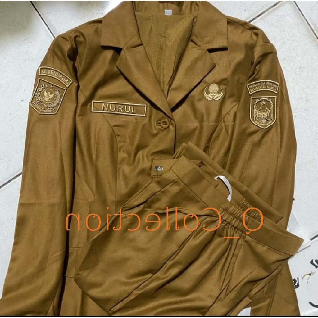Kemeja keki / kemeja PNS/kemeja ASN/kemeja GURU set celana