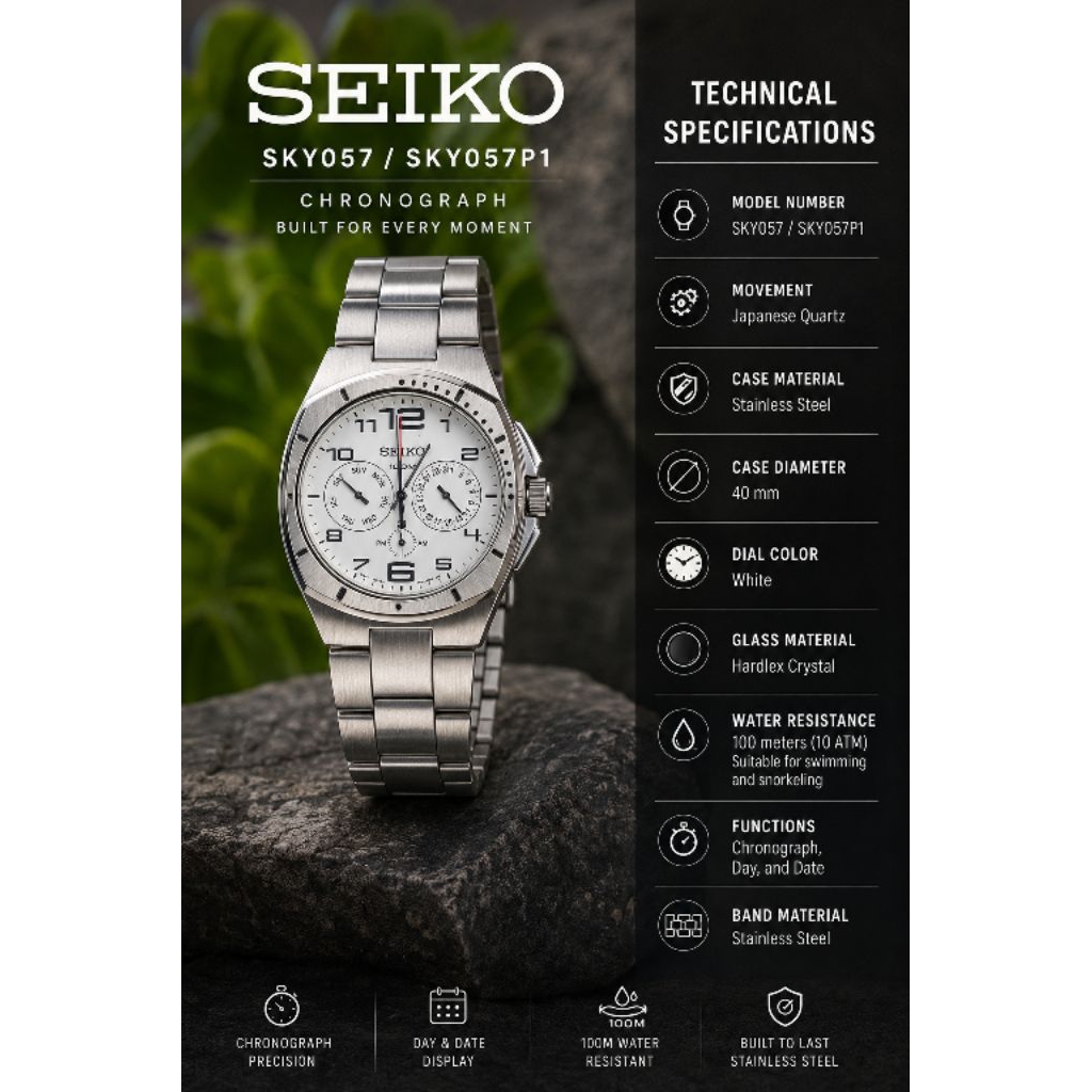 jam seiko kondisi mulus original