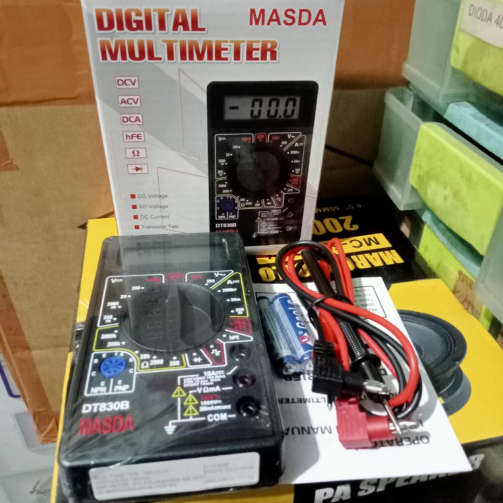 MULTIMETER DIGITAL TESTER DIGITAL MASDA DT-830 / DT 830B