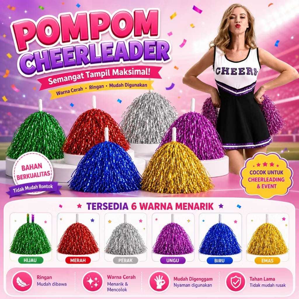 Pompom Nari cheerleader (sepasang)
