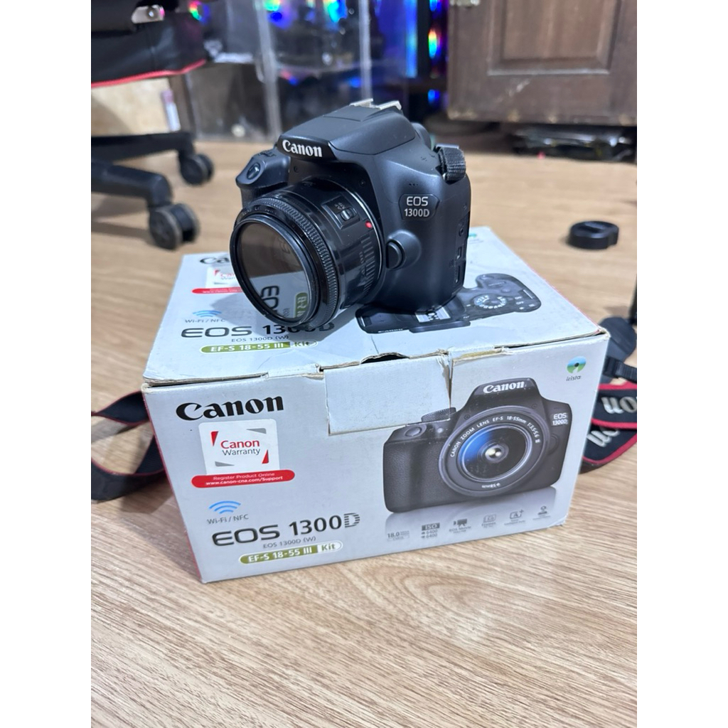 canon 1300d dan lensa fix canon 50mm