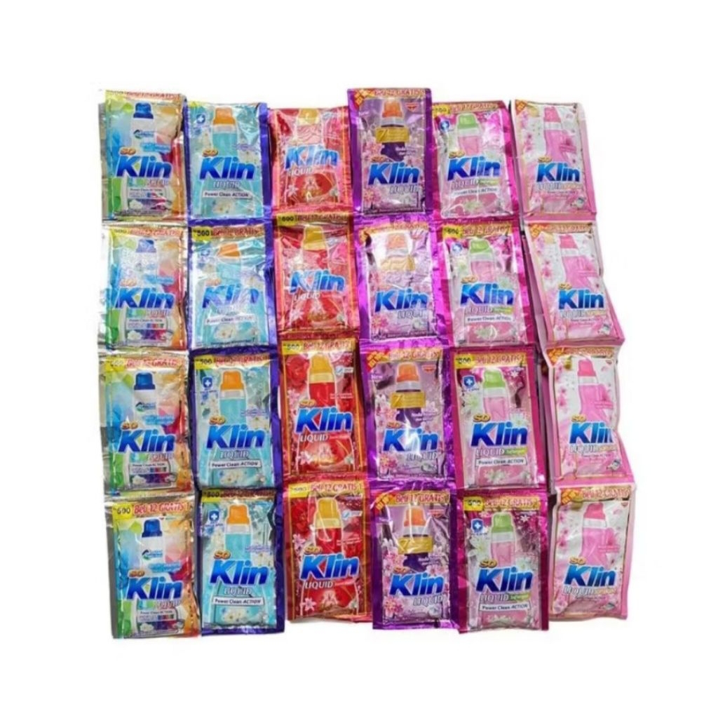 Soklin Liquid Eceran 500 Detergen Cair Sachet 12 pcs