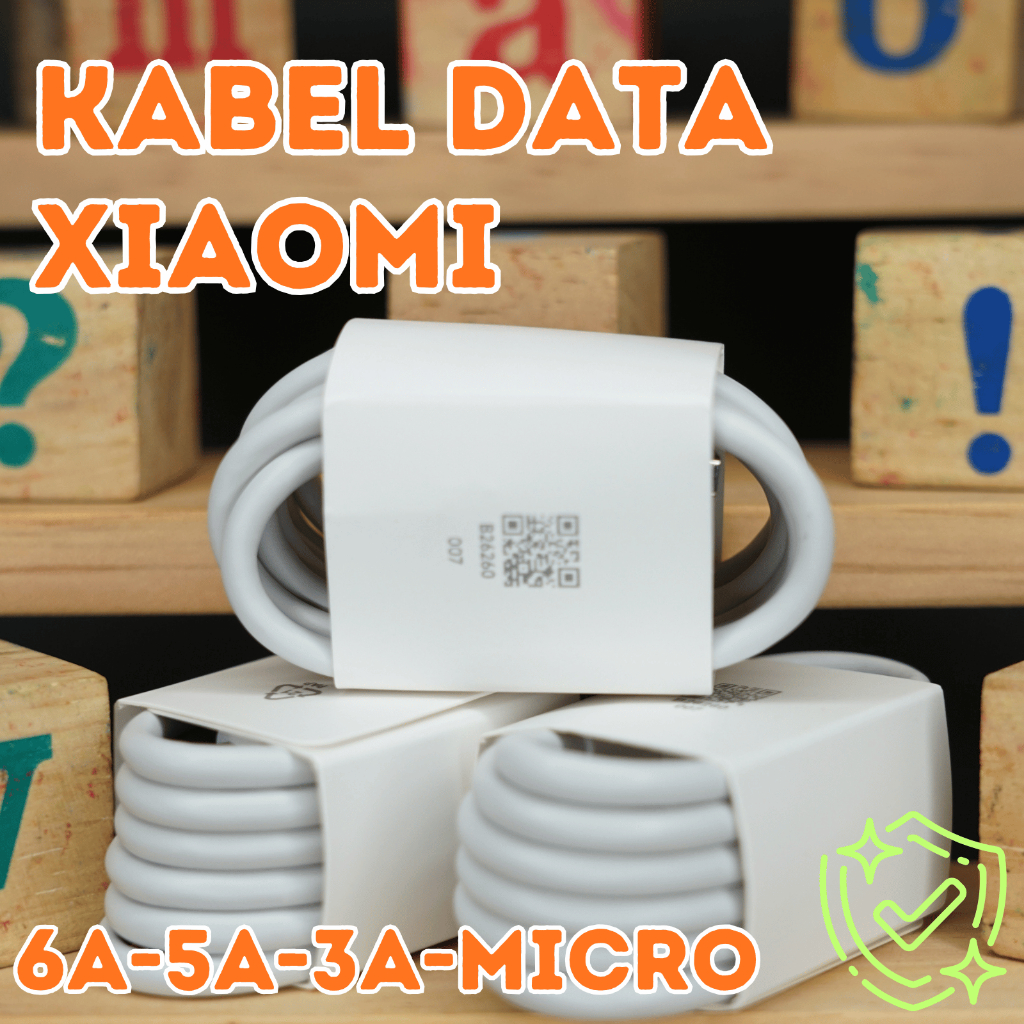 Kabel Data Xiaomi Original Copotan 3A 5A 6A & Micro USB
