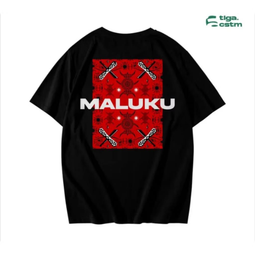 Kaos Maluku Kotak Merah//Kaos Souvenir Maluku